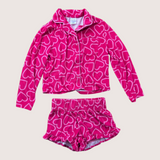 Art Class Short & Shirt Heart Pajamas. Age 6-7