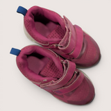 Velcro Pink Sneakers. Size C7