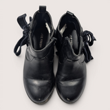 Velvet Bow Detail Chelsea Boots. Size 7