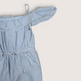 Striped Cotton Summer Jumpsuit. Age 6-7