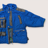 Blue Tehnical-look Winter Jacket. Age 4