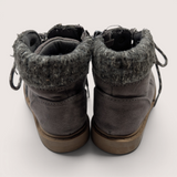 Lace up and zip up Boots - padded cuffs. Size C7