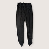 Black Ankle Length Rouced Leggings. Age 6-7