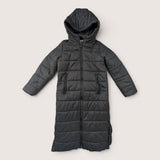 Long Black Light Puffer Coat. Age 6
