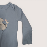 Blue Rabbit Onesie LS. Size 24M