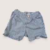 Bermudas - Blue & White Striped. Age 2-3