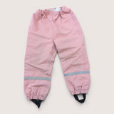 Pink Rain Pants with stirrups. Age 4-5