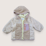 Oatmeal, Lilac and Yellow Panel Jacket. Age 4-5