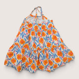 Californian Poppy Summer Dress. Age 5
