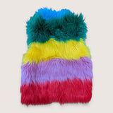 Mini Boden Rainbow Faux Fur Vest. Age 5