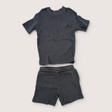 Waffle heavyweight SS T-Shirt and Short Set. Age 6-7