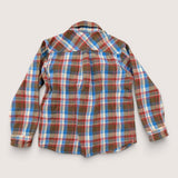 Blue + Red Plaid Shirt. Age 7-8