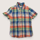 Mini Boden SS Plaid Shirt. Age 5-6