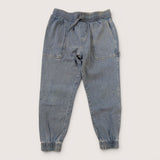 Blue/Grey Denim Tapered Jeans. Age 6-7