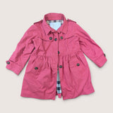Burberry Blush Pink Trench Coat. Age 3