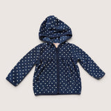Hooded heart Blue Fleece. Age 18M