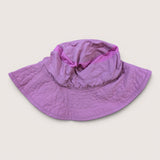 Pink sunhat with drawstring and head elastic. Age1-3