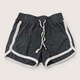 White Piping Grey Sweat Shorts. Age 6-7
