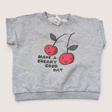 Have a Cherry Good Day Sweater T-Shirt. Age 2