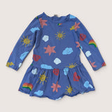 Happy Shapes Drop waist dress. Age 5-6