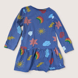Happy Shapes Drop waist dress. Age 5-6
