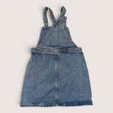 Classic Denim Dungarees Dress. Age 6-7