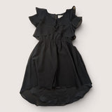 Black Chiffon Knee Length Evening Dress. Age 12