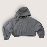 Slouchy cropped zipped shell Jacket with hood. Age 10-12