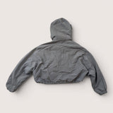 Slouchy cropped zipped shell Jacket with hood. Age 10-12