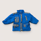 Blue Tehnical-look Winter Jacket. Age 4