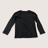 Black LS T-Shirt. Age 6-7