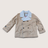 Suede & Shearling Effect Peacoat. Age 5-6