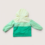 Lightweight Green & Yellow Shell Jacket. Age 2