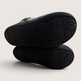 Shearling Cuff Black Boots. Size 7