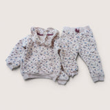 Collared Floral Sweats Set. Age 24M