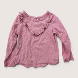 V-Neck Ruffle LS Top. Age 24M