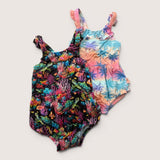 2 x Ruffle Bodysuit. Age 12-18M