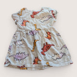 Dino Short sleeved Dress. Age 12-18 M