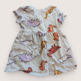 Dino Short sleeved Dress. Age 12-18 M
