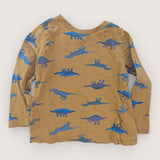 Ochre Dino LS T-Shirt. Age 4