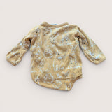 Ochre Rabbit Onesie. Age 0-3M