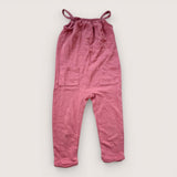 Peach Pull on Dungarees. Age 3
