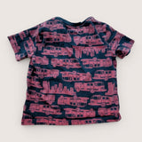Red & Blue Firetruck SS T-Shirt. Age 3