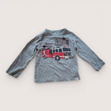 Firetruck LS Grey T-Shirt. Age 3