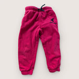 Red Canadiana Joggers. Age 3