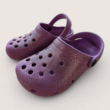 Croc-'like' Sparkle Clogs. Size 10