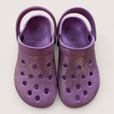 Croc-'like' Sparkle Clogs. Size 10