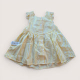 Yellow Striped Sundress. 6-12M