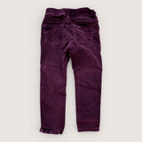Elasticated Burgundy Corduroy Pants. Age 4
