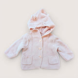 Knitted Bear Hoodie. Age 3-6M